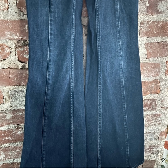 Anthropologie Pilcro & the Letterpress Dark Wash Flare Jeans - Picture 4 of 8